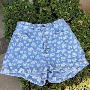American apparel denim jean shorts